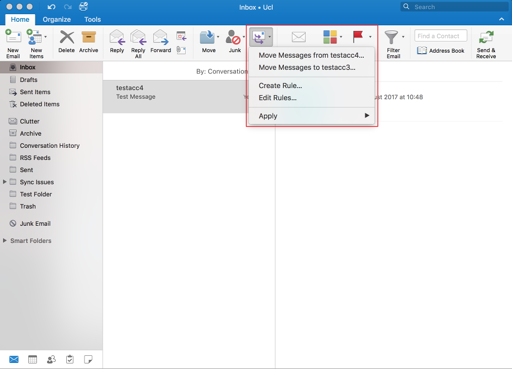 mac software to create rules for outlook email